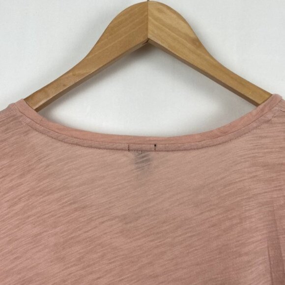 J.Crew S / M Modern Graphic Tee T-Shirt Blush Pink Black & Gold Letters - Picture 13 of 14